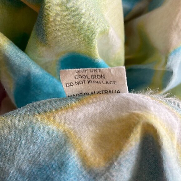 Mackenzie Mode Pastel Maxi Dress Open Back Ruffle Hem Size 2 - Picture 8 of 9